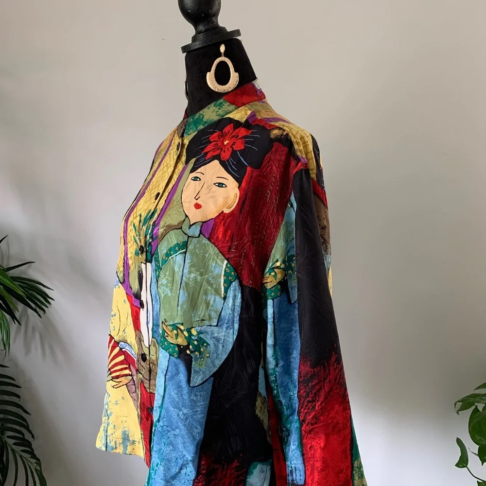 Women 100%silk jacket - Picture 4 of 4